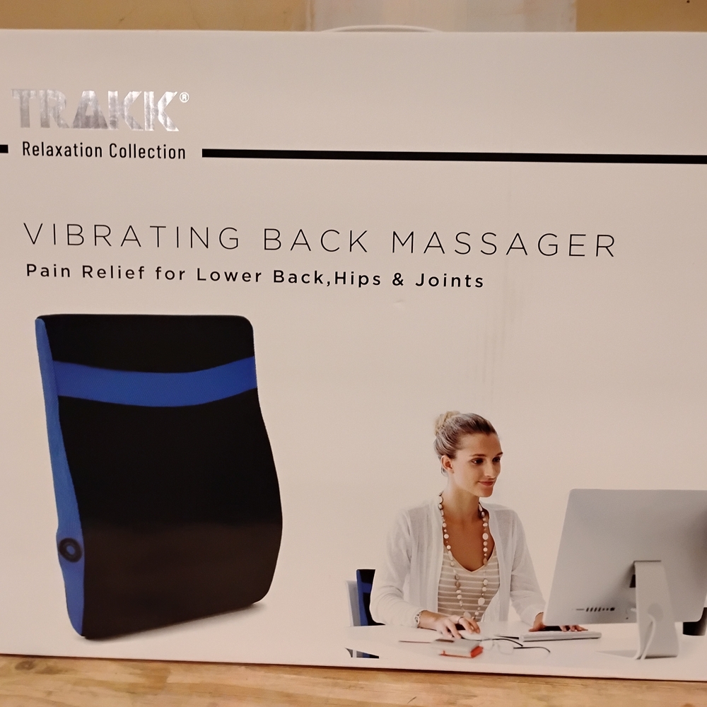 Trakk Vibrating Back Massager - Black and Blue